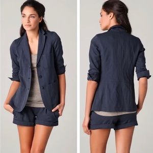 Vince Blue Coastal Relaxed Blazer